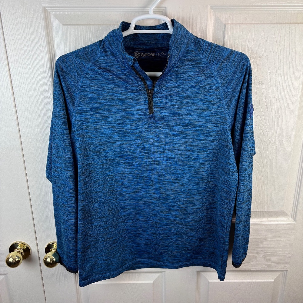 Men's G/Fore 1/4 Zip Pullover Long Sleeve Blue